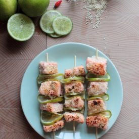 Salmon Kebabs - Recipe photo by La cucina spontanea