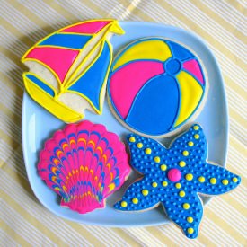 Beach Cookies Tutorial - Recipe photo by Jesicakes