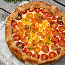 Cherry Tomato Galette - Recipe photo by kitchenvignettes