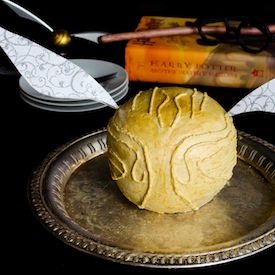 Golden Snitch Cake (Gluten Free) - Recipe photo by cookingalamel
