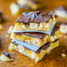Chocolate Microwave Peanut Brittle - Recipe photo by Averie