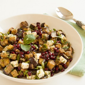 Spicy Aubergine with Pomegranate - Recipe photo by Carolines Blog