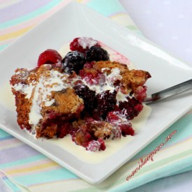 Mixed Berry and Pecan Cobbler - Recipe photo by manilaspoon