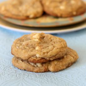 White Choc Macadamia Nut Cookies - Recipe photo by bakerita