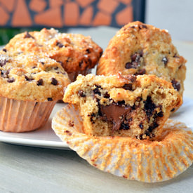 Nutella Stuffed Chocolate Muffins - Recipe photo by wafoodie