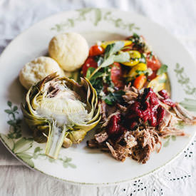 Blackberry BBQ Sauce & Pulled Pork - Recipe photo by localmilk