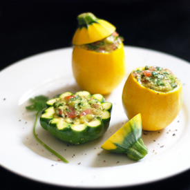 Guacamole In A Pattypan (Squash) - Recipe photo by gabrielaoel