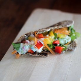 Rye-Tortilla with Veggies - Recipe photo by soffia