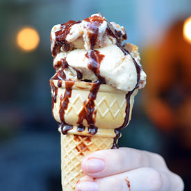Peanut Butter Fudge Ripple Ice Cream - Recipe photo by wafoodie