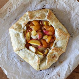 Stone Fruit Galette with Ginger - Recipe photo by Kitchen Konfidence