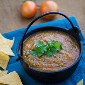 Roasted Tomato Salsa - Recipe photo by NatashasKitchen.com