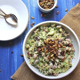 Broccoli and Cranberry Bean Salad - Recipe photo by TheWimpyVegetarian