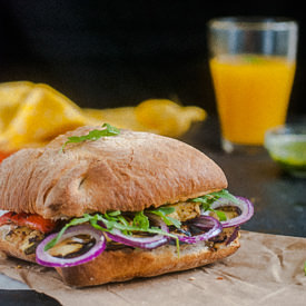 Tandoori Grilled Veggie Sandwich - Recipe photo by Parttimechef