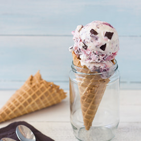 Cherry Chocolate Chip Ice Cream - Recipe photo by brighteyedbaker
