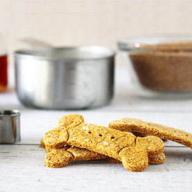 Pumpkin Peanut Butter Dog Treats - Recipe photo by livelaughrowe
