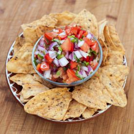 Salsa Fresca with Tortilla Chips - Recipe photo by CieraDesign
