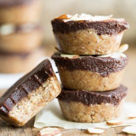 Raw Almond Butter Cups - Recipe photo by ohsheglows