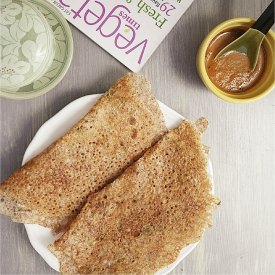 Ragi Dosa [Finger Millet Crepes] - Recipe photo by Jay12