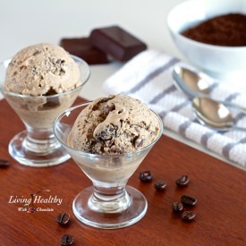 Coffee Chocolate Chip Ice Cream - Recipe photo by Living Healthy With Chocolate