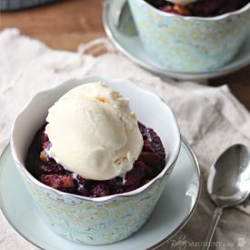 Blueberry Brown Betty - Recipe photo by Baking a Moment