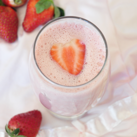 Strawberry Milkshake - Recipe photo by spillthespices