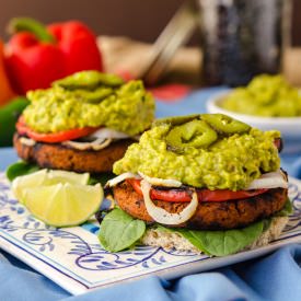 Soyrizo Guacamole Burger - Recipe photo by Vegan Yack Attack