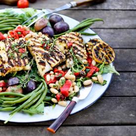 Nicoise Salad with Grilled Fish - Recipe photo by Feasting at Home