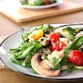 Spinach and Orzo Salad - Recipe photo by Healthyideasplace