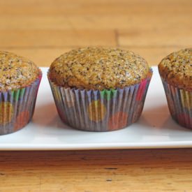 Peach Poppy Seed Muffins - Recipe photo by floobish