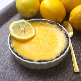Lemon Creme Brulee Chocolate Tart - Recipe photo by moonberry