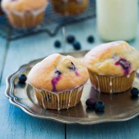 Glazed Blueberry Doughnut Muffins - Recipe photo by cooking classy