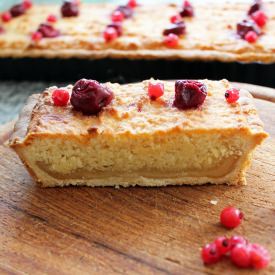 Marzipan Tart with Red Berries - Recipe photo by Hungry Hippo Baking Blog