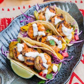 Jerk Shrimp Tacos - Recipe photo by closetcooking