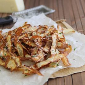 Crispy Potato Strips - Recipe photo by Running to the Kitchen