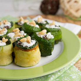 Zucchini Rolls with Herbed Beans - Recipe photo by Natural Vitality