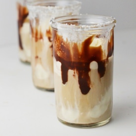 Spiked Coffee Milkshake Shooters - Recipe photo by Natalie Paramore