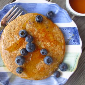 Flourless Blender Pancakes - Recipe photo by Gluten Free Blondie