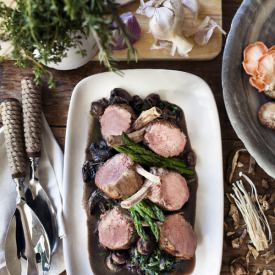 Roast Rack of Veal Mushroom Ragu - Recipe photo by whodoesthedishes