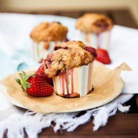 Strawberry Muffins - Recipe photo by butcanshebake