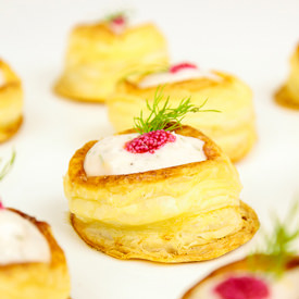 Vol-au-vent with Salmon Mousse - Recipe photo by Sandra bakes a party