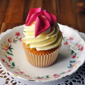 Vanilla, Cardamom & Rose Cupcakes - Recipe photo by JuniperCakery