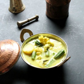 Mix Vegetable Curry in Coconut milk - Recipe photo by Flavors of Mumbai