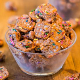 Peanut Butter Nutella Pretzel Mix - Recipe photo by Averie