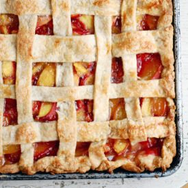 Peach Slab Pie - Recipe photo by brooklynsupper