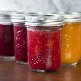Low Sugar Raspberry Apricot Jam - Recipe photo by stephchows