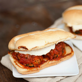 Chicken Parmesan Meatball Subs - Recipe photo by Karly