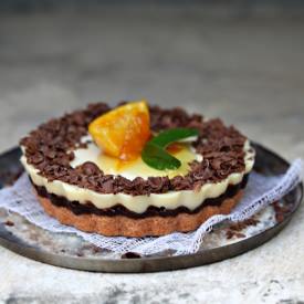Chocolate Orange Eggless Yogurt Cheesecake - Recipe photo by vindee