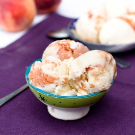 Caramelized Peach Ice Cream - Recipe photo by Sweettwist