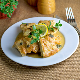 Lemon Chicken Oreganata - Recipe photo by The Midnight Baker