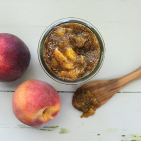 Raspberry Orange and Peach Chia Jam - Recipe photo by Nutrition Stripped